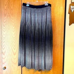 Notations XL optical illusion dots lined long comfy flowy broomstick skirt EUC